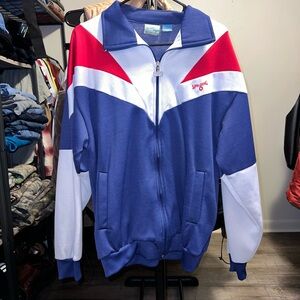 Vintage Spalding Sporty Blue and White Jacket